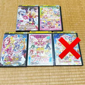 영화 프리큐어 렌탈용 DVD 5장 세트