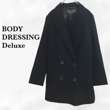 [바디 드레싱] 코트/자켓 [M] 블랙 더블 울 일본제