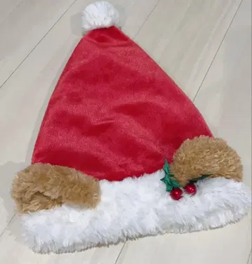 [새상품급] 디즈니 더피 크리스마스 팬캡 모자 산타클로스