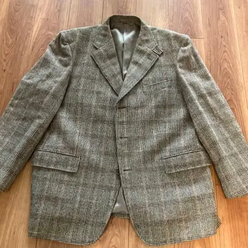 체크 무늬 테일러드 자켓