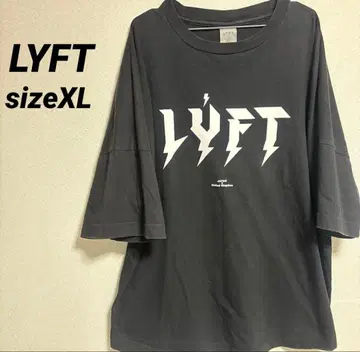 [ 새상품급 ] LYFT 반팔 셔츠 Black XL 빅 로고