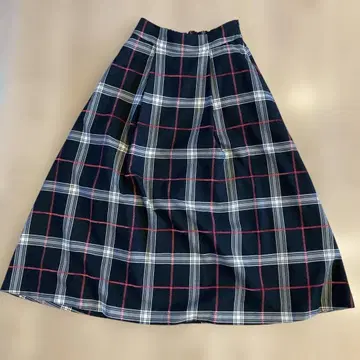 새상품급 URBAN RESEARCH DOORS 체크 롱 스커트 플레어