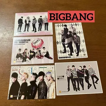 [ 새상품급 ] BIGBANG 트레이딩 카드 5장 세트