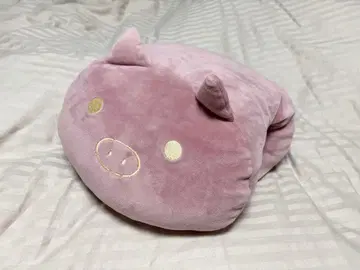 치유계 쫀득 돼지  봉제 인형 핸드인 쿠션 (핑크)