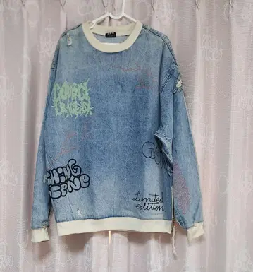 새상품급 ZARA 남성용 데님 리메이크풍 상의