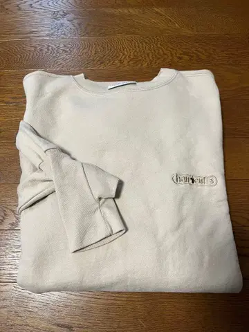 구제! hans cuffs 베이지 맨투맨 암홀 포함