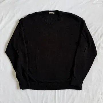 Auralee 샤기 니트 [4] 오라리 코튼 스웨터 블랙