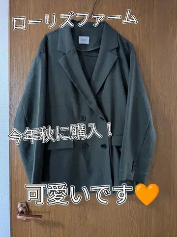 LOWRYS FARM 짙은 갈색 테일러드 자켓