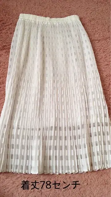 zucca 주카 롱 스커트 깅엄 체크 플리츠