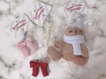 젤라피케 팝업 참 3개, 캡슐 토이 헤어 클립 총 4개 세트