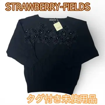 STRAWBERRY-FIELDS 화려한 플라워 자수 니트