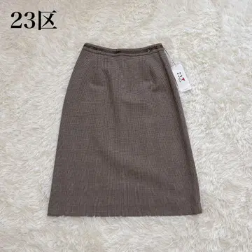 23구 니쥬산쿠 체크 스커트 택 포함 새상품 안감 있음