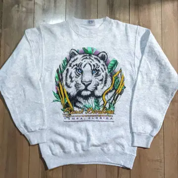 USA SANTEE 90s 호랑이 타이거 애니멀 맨투맨 트레이닝복