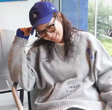 니코앤드 be with M Misayo 배색 풀오버 그레이 새상품