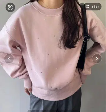 속기모 스터드 맨투맨 맨투맨