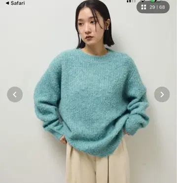 green parks 부클레 MIX 니트 튜닉