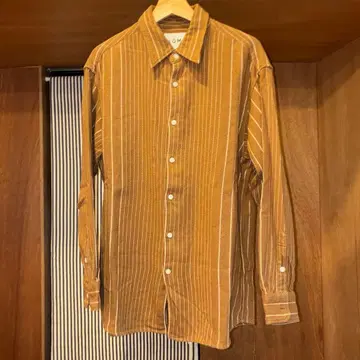 NOMA.td 브라운 스트라이프 셔츠 사이즈 3