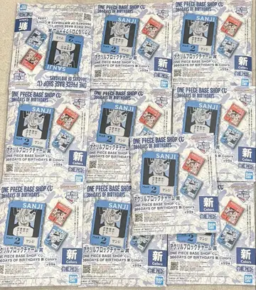 원피스 베이스샵 제일복권 아크릴 블록 참 미개봉 10개