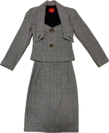 [새상품급] 비비안 웨스트우드 수트 세트 체크 무늬