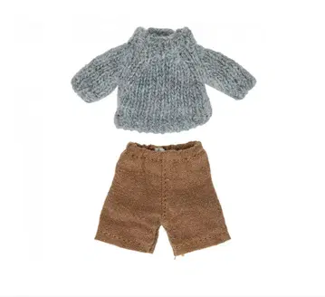 Maileg 메이 오빠 마우스 스웨터 & 팬츠