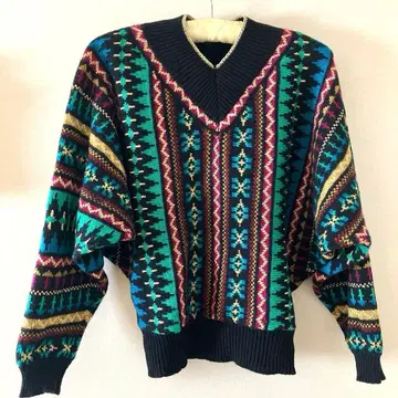 야마모토 간사이 V넥 스웨터 여성용 M 사이즈