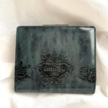 알셀라피 로즈 자르댕 앤티크 소가죽 아웃 포켓 접이식 지갑 (일본제)