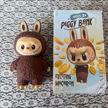 labubu 저금통 라부부 브라운