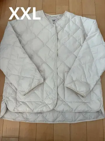 UNIQLO 퍼프 테크 릴랙스 자켓 XXL 내추럴 퀼팅
