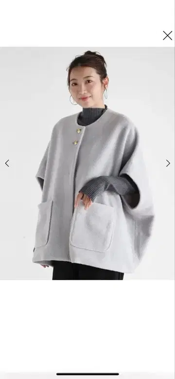 Vin 울라이크 돌먼 코트 라이트 그레이 새상품