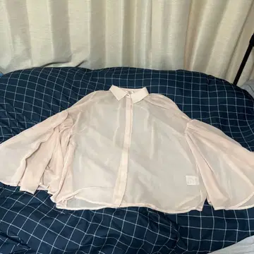 MUGUET 시스루 셔츠 라이트 핑크