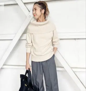 Spick and Span 오프숄더 니트 풀오버