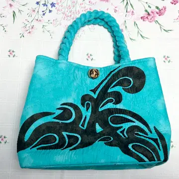 새상품 서던 포레스트 하와이안 퀼트 백 터콰이즈 블루 고래 꼬리