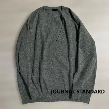 저널 스탠다드 JOURNAL STANDARD 그레이 니트 V