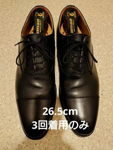 스코치 그레인 블랙 드레스 슈즈 26.5cm 세 번 착용