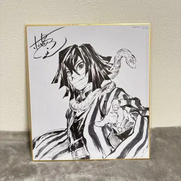 귀멸의 칼날 기둥 연습편 DVD Blu-ray 특전 색지 이구로 오바나이