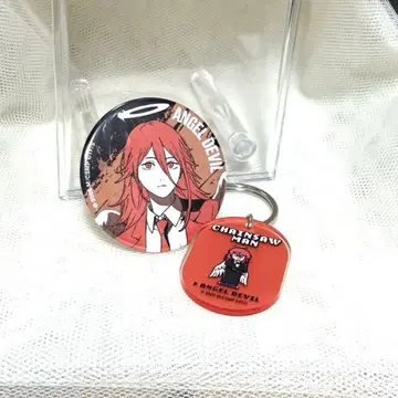 [ 배송비 포함 ] 체인소 맨 천사의 악마 캔뱃지 아크릴 키링 세트