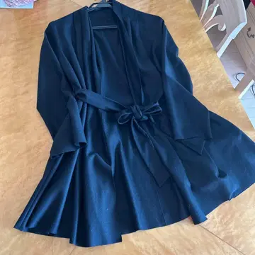 DAMA collection 고급 소재 블랙 롱 가디건