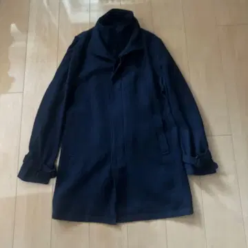 m.f. editorial 네이비 체스터 코트