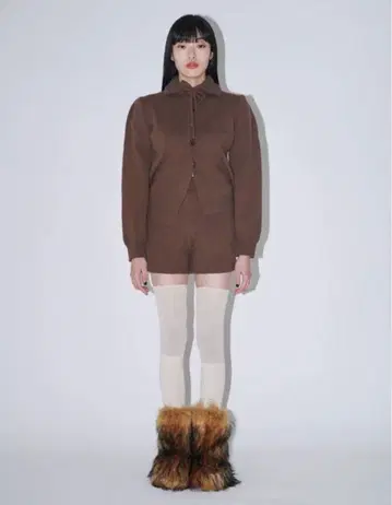 i hate 8 / i hate eight 니트 셋업 브라운