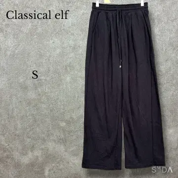 클래식 엘프 [ S ] 따뜻한 코튼 허리밴딩 이지 플레어 팬츠 얇은 소재