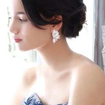 STELLA BRIDAL 귀찌 큐빅 지르코니아