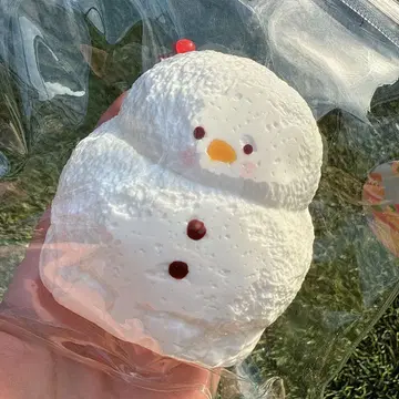 물 느낌 스퀴즈 눈사람