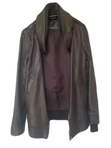 칼리테 가죽 자켓 브라운 M