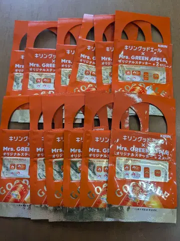기린 굿에일 Mrs.GREENAPPLE 스티커 12개 완전 미개봉