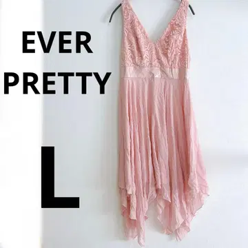 EVER PRETTY 핑크 레이스 드레스 원피스