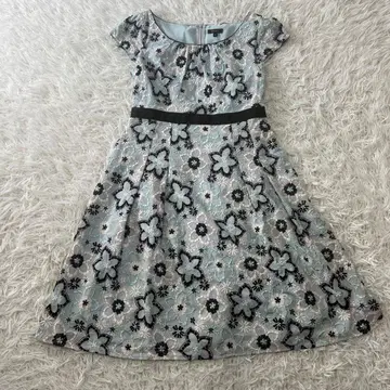 토카 자수 플레어 꽃무늬 원피스 4