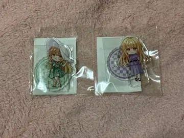 옆집 천사님 제비뽑기당 치비 아크릴 스탠드 피규어 2점