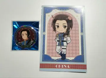 헤타리아 아모카페 오로라 캔뱃지 등신 엽서 중국