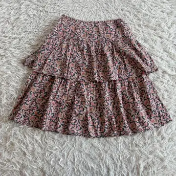 새상품급 선착순 에네스베 캉캉 스커트 S 사이즈 핑크 꽃무늬