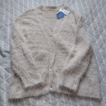 [ 미사용 새상품 ] 가디건 니트 세탁기 OK 화이트 M 사이즈